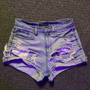 aeropostale distressed mom shorts